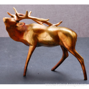 patina bronze animal sculpture